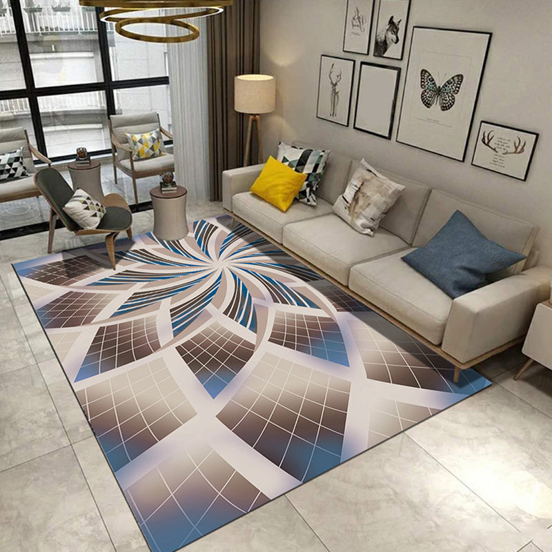 Unique Geometric Rug Multi-Color Modern Area Carpet Polypropylene Non-Slip Backing Easy Care Rug for Parlor Clearhalo 'Area Rug' 'Modern' 'Rugs' Rug' 2226862