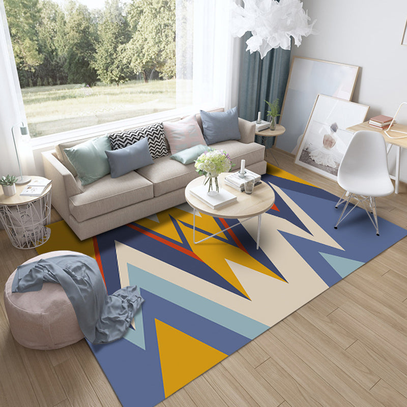 Unique Geometric Rug Multi-Color Modern Area Carpet Polypropylene Non-Slip Backing Easy Care Rug for Parlor Clearhalo 'Area Rug' 'Modern' 'Rugs' Rug' 2226869