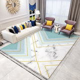 Scandinavian Living Room Rug Multicolor Geometric Pattern Indoor Rug Synthetics Easy Care Machine Washable Carpet Clearhalo 'Area Rug' 'Modern' 'Rugs' Rug' 2226910