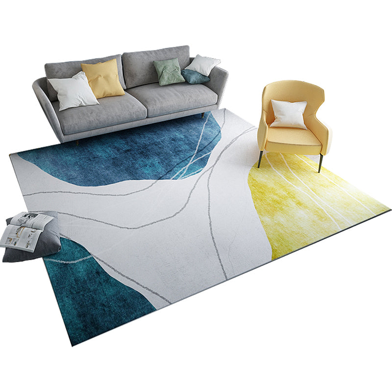 Calming Bedroom Rug Multi-Colored Colorblock Carpet Polyster Easy Care Washable Pet Friendly Indoor Rug Clearhalo 'Area Rug' 'Modern' 'Rugs' Rug' 2226941