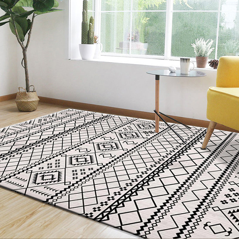 Classic Multi Color Geo Rug Polyster Glam Area Rug Non-Slip Backing Pet Friendly Carpet for Parlor Clearhalo 'Area Rug' 'Modern' 'Rugs' Rug' 2226972