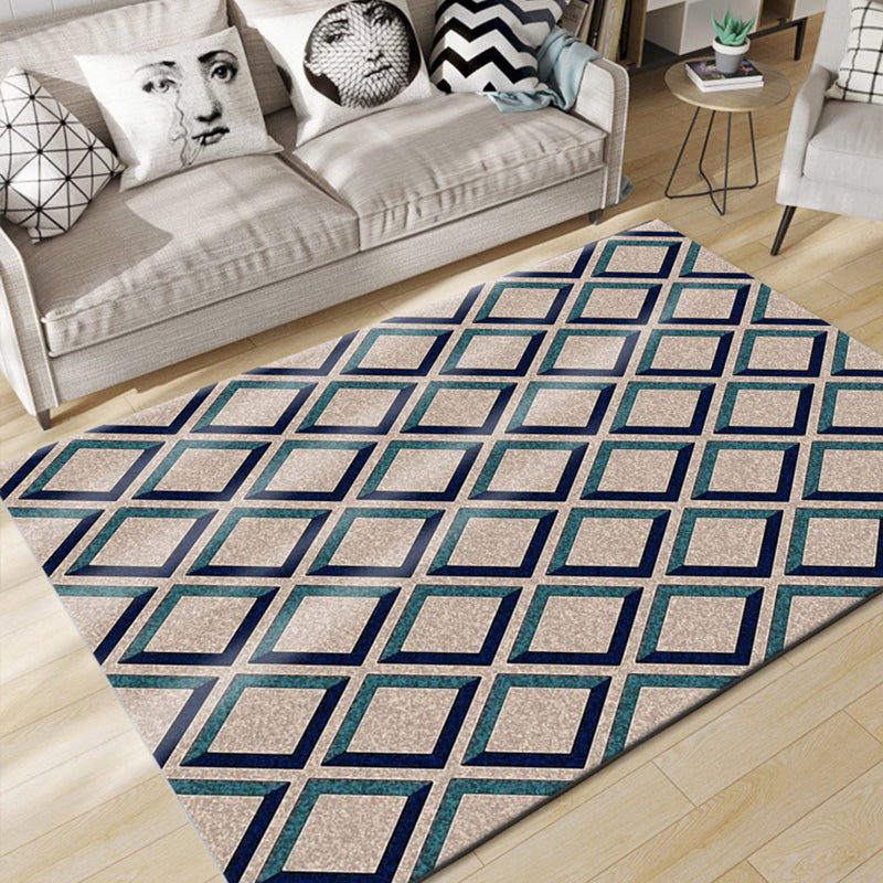 Classic Multi Color Geo Rug Polyster Glam Area Rug Non-Slip Backing Pet Friendly Carpet for Parlor Tan Clearhalo 'Area Rug' 'Modern' 'Rugs' Rug' 2226982