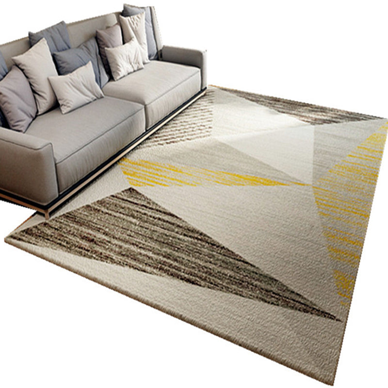 Creative Home Decoration Rug Multi Color Geometric Print Area Rug Polypropylene Anti-Slip Easy Care Carpet Clearhalo 'Area Rug' 'Modern' 'Rugs' Rug' 2227141