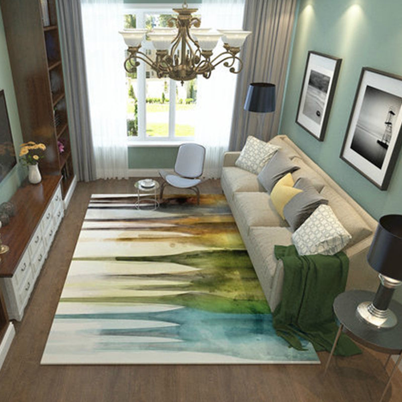 Modern Home Decor Rug Multi Color Abstract Print Area Carpet Synthetics Non-Slip Backing Pet Friendly Rug Clearhalo 'Area Rug' 'Modern' 'Rugs' Rug' 2227184