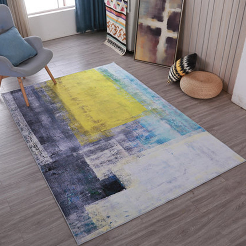 Modern Home Decor Rug Multi Color Abstract Print Area Carpet Synthetics Non-Slip Backing Pet Friendly Rug Clearhalo 'Area Rug' 'Modern' 'Rugs' Rug' 2227203