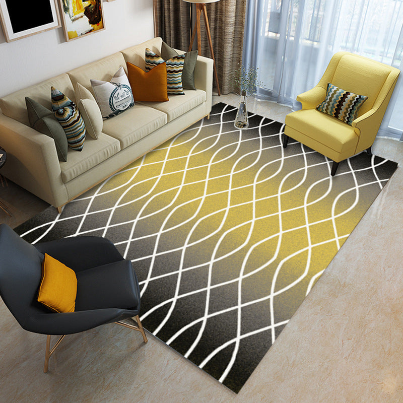 Modern Home Decor Rug Multi Color Abstract Print Area Carpet Synthetics Non-Slip Backing Pet Friendly Rug Clearhalo 'Area Rug' 'Modern' 'Rugs' Rug' 2227213