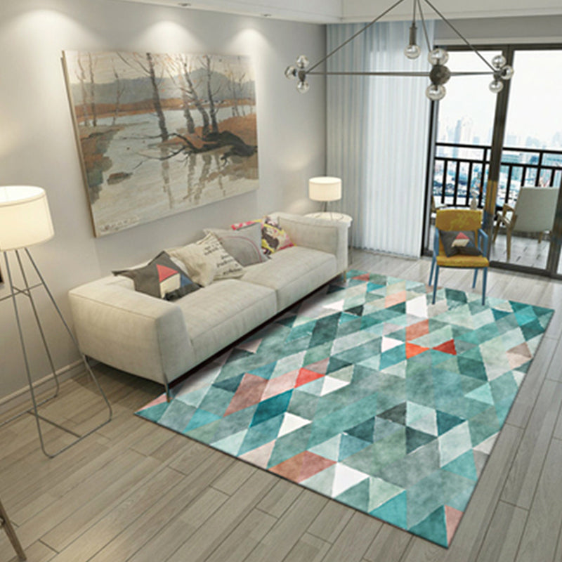 Multi Colored Home Rug Novelty Colorblock Area Carpet Polypropylene Easy Care Pet Friendly Rug Clearhalo 'Area Rug' 'Modern' 'Rugs' Rug' 2227245