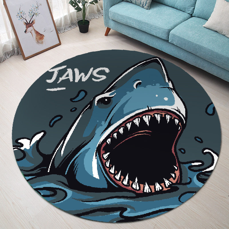 Modern Cartoon Print Rug Multi-Color Polyster Area Rug Anti-Slip Backing Machine Washable Carpet for Kids Room Clearhalo 'Area Rug' 'Modern' 'Rugs' Rug' 2227283