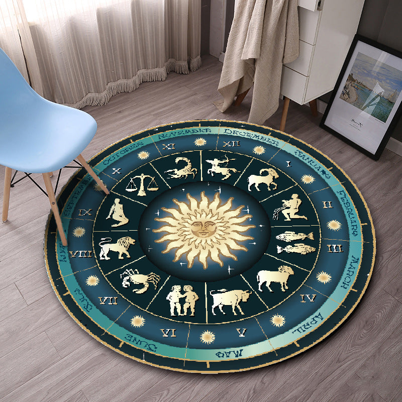 Modern Cartoon Print Rug Multi-Color Polyster Area Rug Anti-Slip Backing Machine Washable Carpet for Kids Room Clearhalo 'Area Rug' 'Modern' 'Rugs' Rug' 2227289