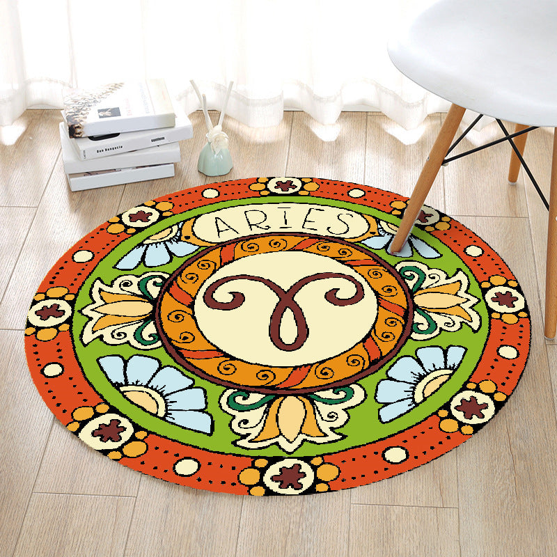 Modern Cartoon Print Rug Multi-Color Polyster Area Rug Anti-Slip Backing Machine Washable Carpet for Kids Room Clearhalo 'Area Rug' 'Modern' 'Rugs' Rug' 2227293