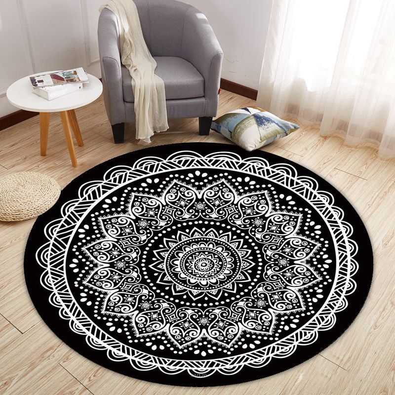 Modern Cartoon Print Rug Multi-Color Polyster Area Rug Anti-Slip Backing Machine Washable Carpet for Kids Room Clearhalo 'Area Rug' 'Modern' 'Rugs' Rug' 2227301