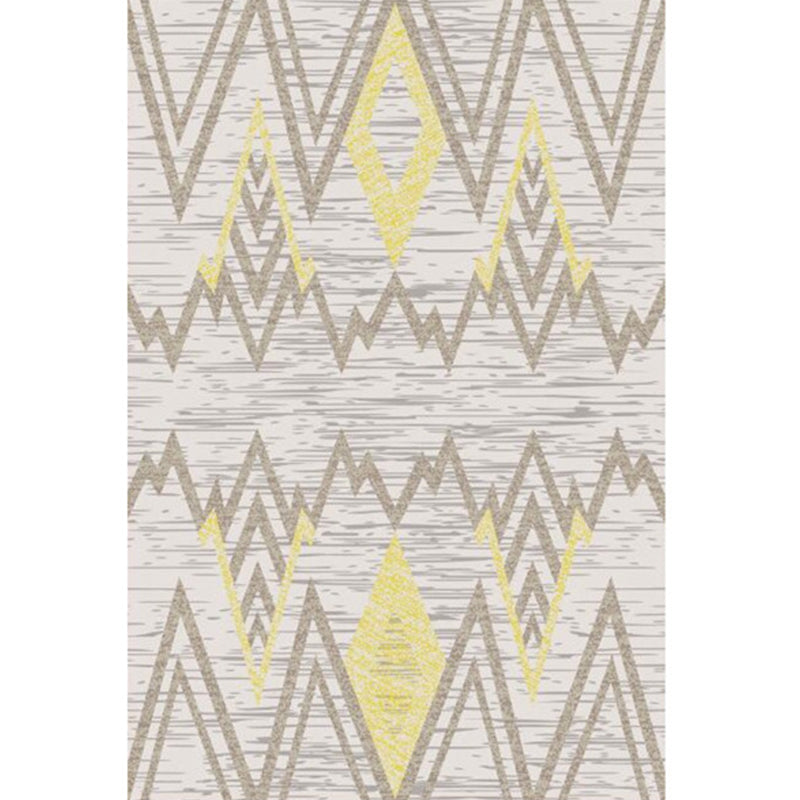 Nordic Bedroom Rug Multi Colored Plant Printed Area Rug Polypropylene Pet Friendly Stain-Resistant Carpet Clearhalo 'Area Rug' 'Modern' 'Rugs' Rug' 2227338