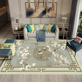 Classic Living Room Rug Multi Colored Plant Pattern Area Rug Polyster Non-Slip Easy Care Carpet Clearhalo 'Area Rug' 'Modern' 'Rugs' Rug' 2227384