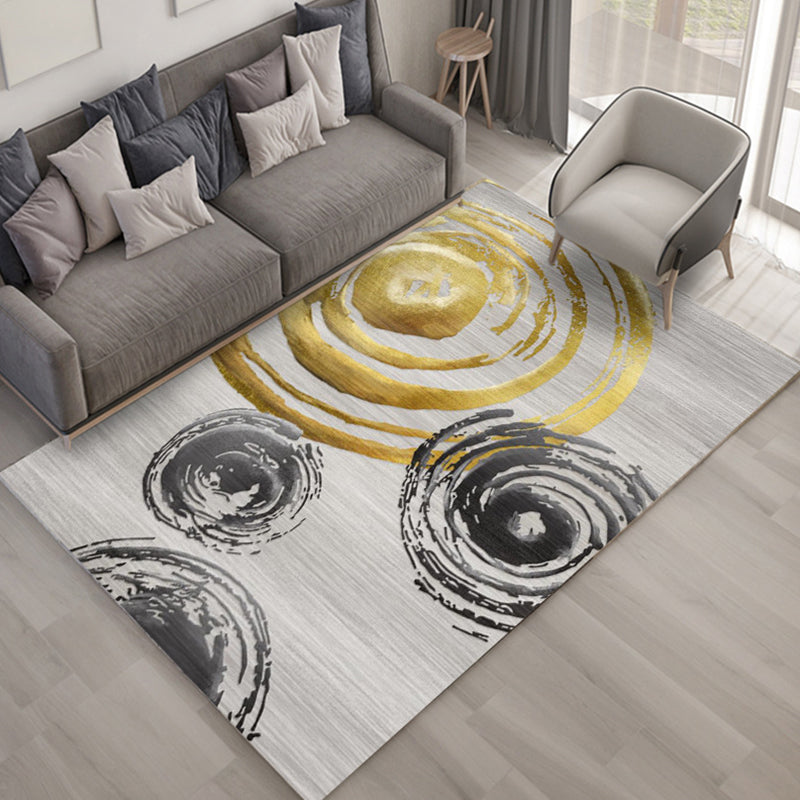 Multi Colored Plant Print Rug Polypropylene Simplicity Carpet Non-Slip Pet Friendly Indoor Rug for Living Room Clearhalo 'Area Rug' 'Modern' 'Rugs' Rug' 2227394