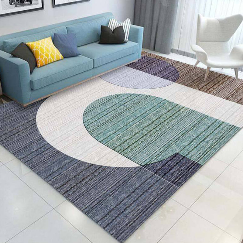 Multi Colored Plant Print Rug Polypropylene Simplicity Carpet Non-Slip Pet Friendly Indoor Rug for Living Room Clearhalo 'Area Rug' 'Modern' 'Rugs' Rug' 2227397