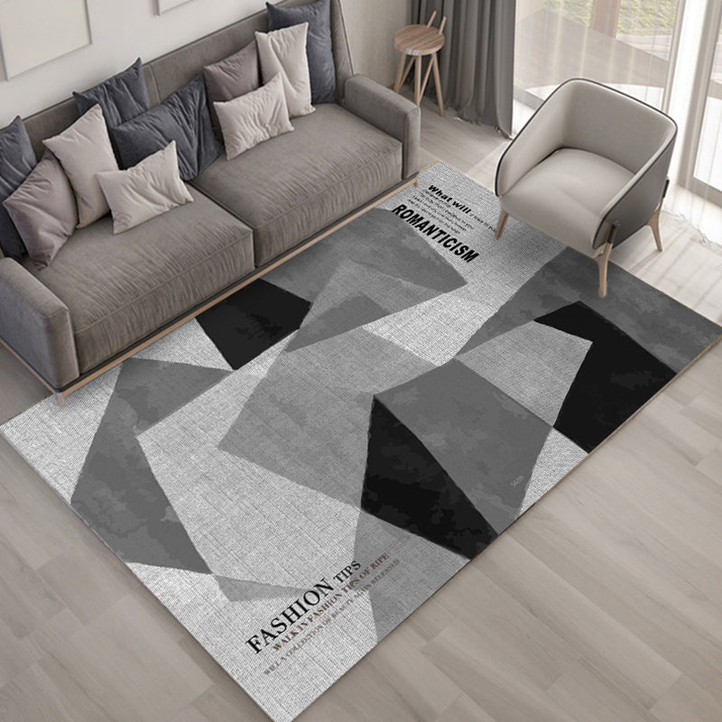 Multi Colored Plant Print Rug Polypropylene Simplicity Carpet Non-Slip Pet Friendly Indoor Rug for Living Room Clearhalo 'Area Rug' 'Modern' 'Rugs' Rug' 2227413