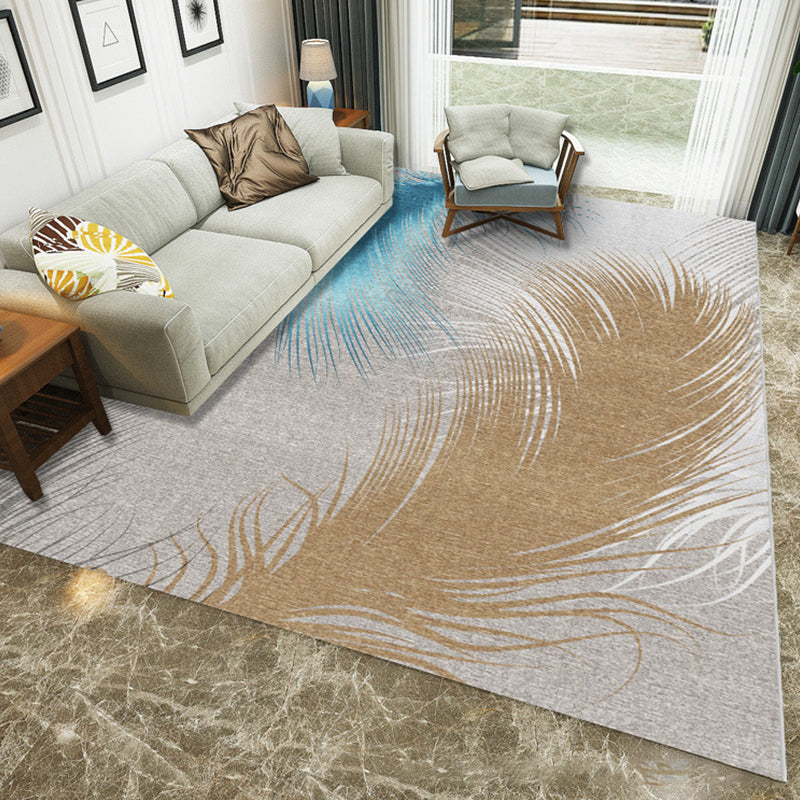 Creative Bedroom Rug Multi Colored Plant Indoor Rug Synthetics Easy Care Machine Washable Carpet Clearhalo 'Area Rug' 'Modern' 'Rugs' Rug' 2227424