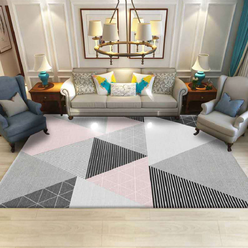 Luxury Living Room Rug Multi Colored Plant Pattern Carpet Polypropylene Machine Washable Anti-Slip Rug Clearhalo 'Area Rug' 'Modern' 'Rugs' Rug' 2227464