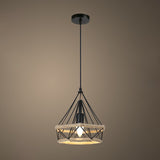 Rustic Style Wrapped Hanging Light 1��Bulb Hemp Rope Pendant Light Fixture in Brown Brown A Clearhalo 'Ceiling Lights' 'Industrial Pendants' 'Industrial' 'Middle Century Pendants' 'Pendant Lights' 'Pendants' 'Tiffany' Lighting' 2227989