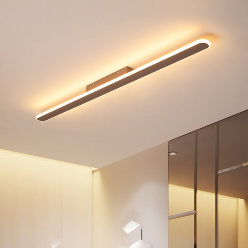 Linear flush mount store ceiling light