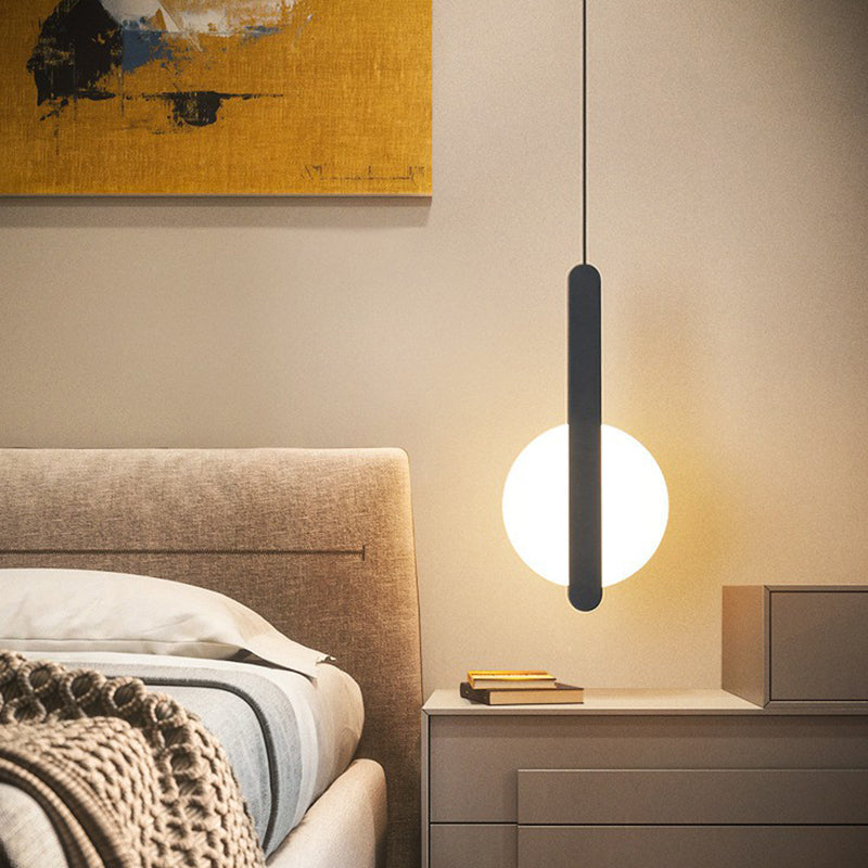 Acrylic Circular LED Ceiling Light Nordic Style Hanging Pendant Light for Bedside Clearhalo 'Ceiling Lights' 'Modern Pendants' 'Modern' 'Pendant Lights' 'Pendants' Lighting' 2228290