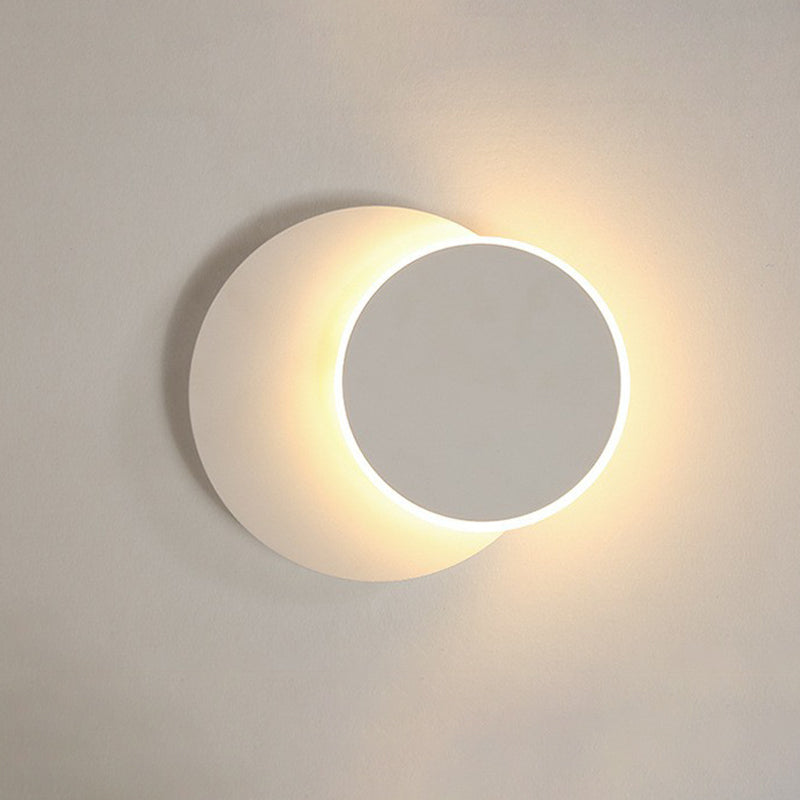 Shaded Sconce Lighting Nordic Style Acrylic Corridor LED Wall Light Fixture in White White E Clearhalo 'Modern wall lights' 'Modern' 'Wall Lamps & Sconces' 'Wall Lights' Lighting' 2228415