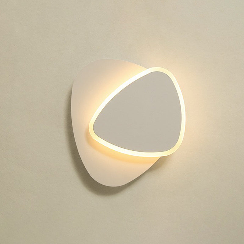 Shaded Sconce Lighting Nordic Style Acrylic Corridor LED Wall Light Fixture in White White F Clearhalo 'Modern wall lights' 'Modern' 'Wall Lamps & Sconces' 'Wall Lights' Lighting' 2228416