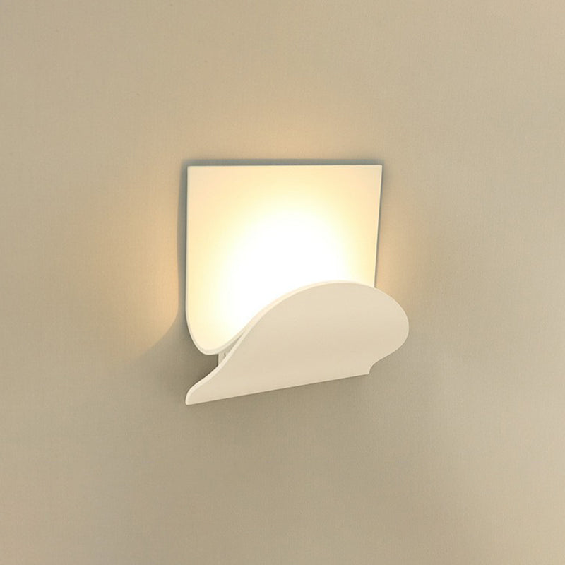 Shaded Sconce Lighting Nordic Style Acrylic Corridor LED Wall Light Fixture in White White G Clearhalo 'Modern wall lights' 'Modern' 'Wall Lamps & Sconces' 'Wall Lights' Lighting' 2228417