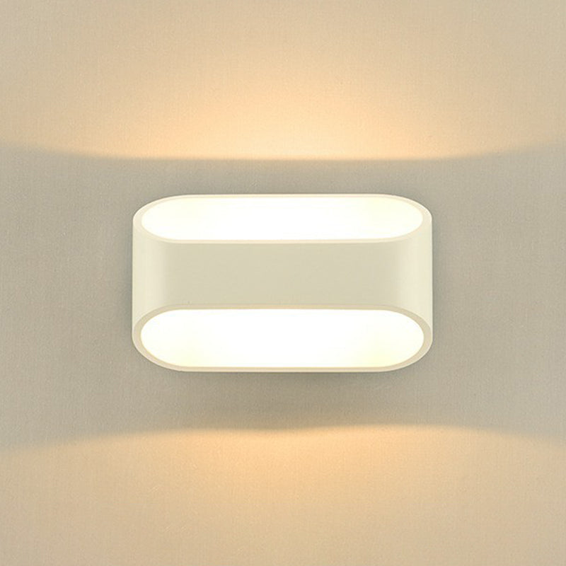 Shaded Sconce Lighting Nordic Style Acrylic Corridor LED Wall Light Fixture in White White H Clearhalo 'Modern wall lights' 'Modern' 'Wall Lamps & Sconces' 'Wall Lights' Lighting' 2228418