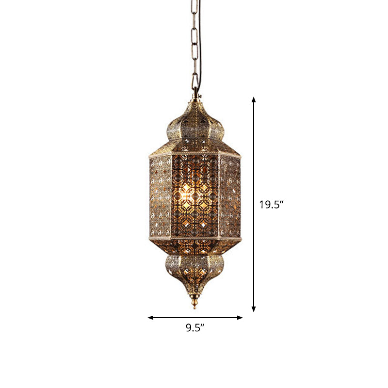 South-east Asia Cut-out Hanging Lamp 2 Heads Iron Ceiling Lighting in Bronze for Restaurant Bronze Clearhalo 'Ceiling Lights' 'Pendant Lights' 'Pendants' Lighting' 2236245_142f7334-2279-4fe7-b934-a2f1be2b879f