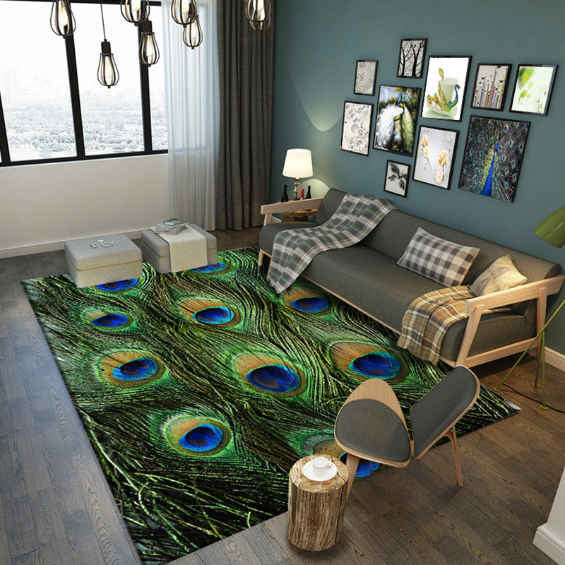 Tropical Decoration Rug Multi Color Animal Carpet Polypropylene Non-Slip Machine Washable Rug Green Clearhalo 'Area Rug' 'Rug' 2238284