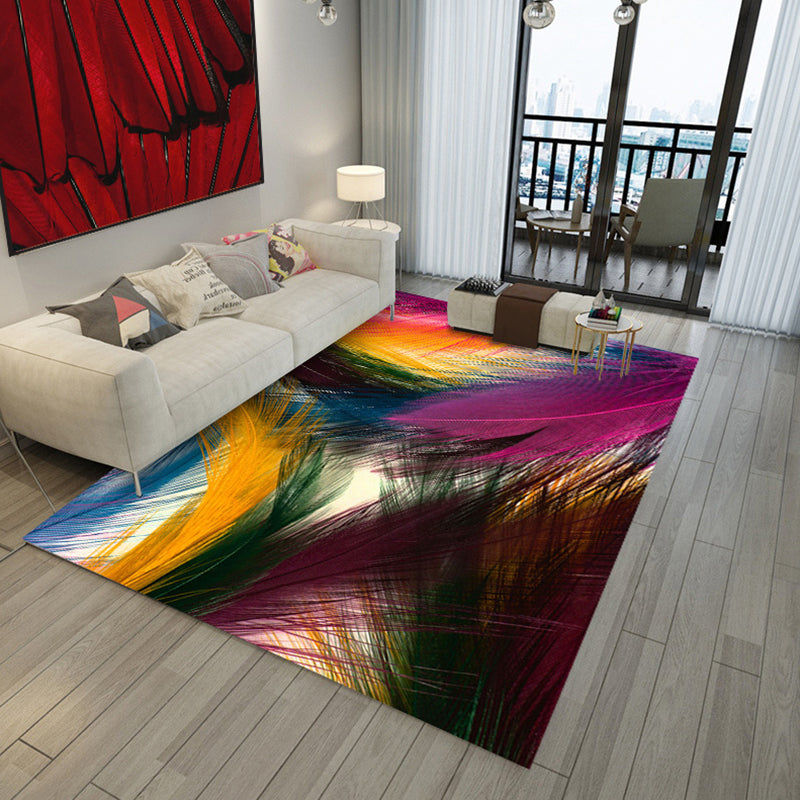 Tropical Decoration Rug Multi Color Animal Carpet Polypropylene Non-Slip Machine Washable Rug Clearhalo 'Area Rug' 'Rug' 2238287