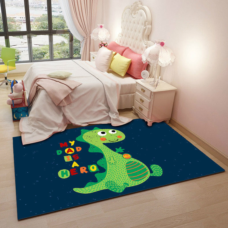 Cute Kids Room Rug Multi-Color Animal Pattern Rug Synthetics Anti-Slip Backing Easy Care Carpet Clearhalo 'Area Rug' 'Modern' 'Rugs' Rug' 2238374