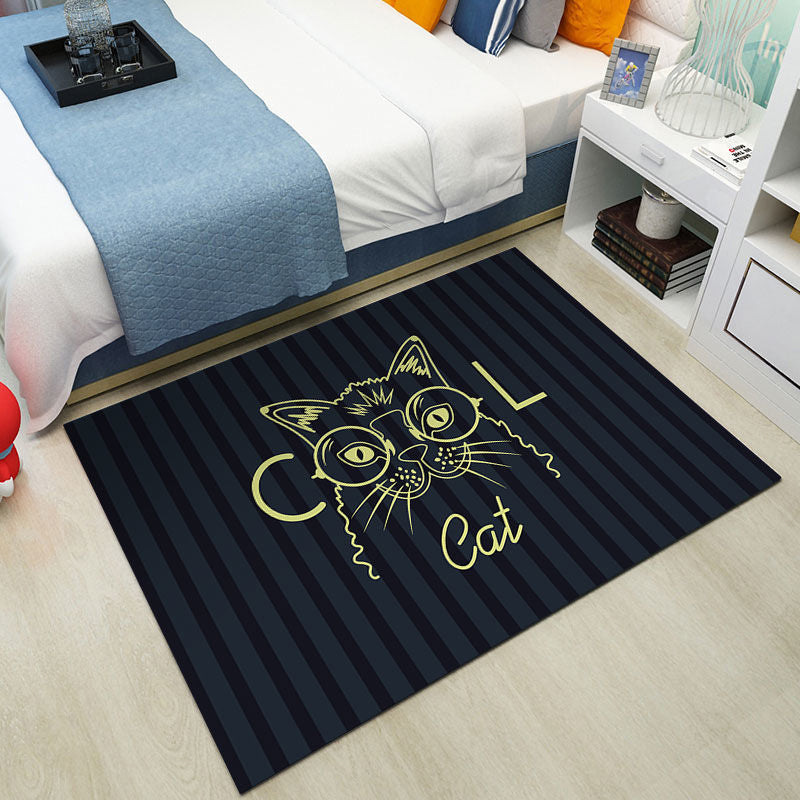 Cute Kids Room Rug Multi-Color Animal Pattern Rug Synthetics Anti-Slip Backing Easy Care Carpet Clearhalo 'Area Rug' 'Modern' 'Rugs' Rug' 2238380