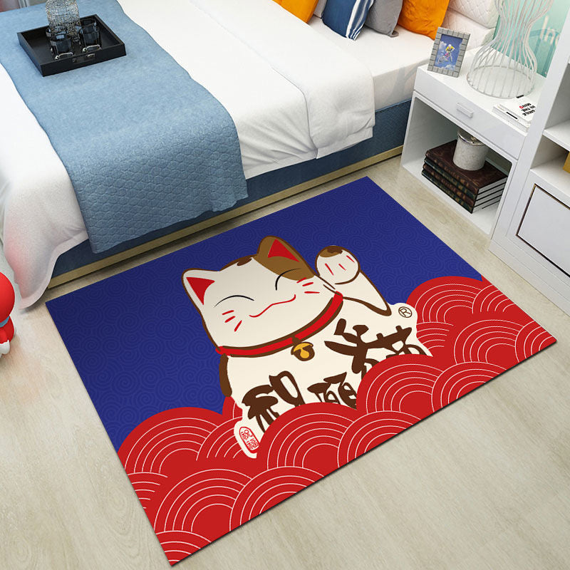 Cute Kids Room Rug Multi-Color Animal Pattern Rug Synthetics Anti-Slip Backing Easy Care Carpet Clearhalo 'Area Rug' 'Modern' 'Rugs' Rug' 2238382