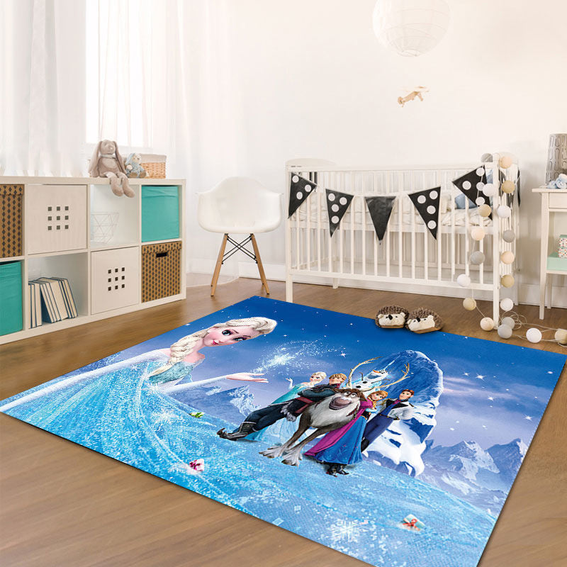 Cute Kids Room Rug Multi-Color Animal Pattern Rug Synthetics Anti-Slip Backing Easy Care Carpet Clearhalo 'Area Rug' 'Modern' 'Rugs' Rug' 2238390