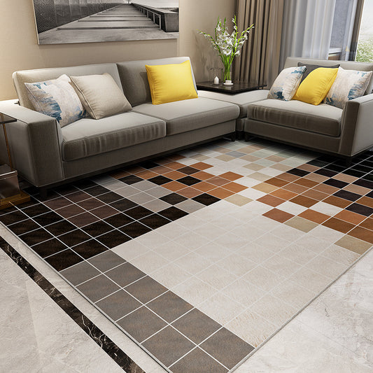 Modern Living Room Rug Multi-Color Geometric Print Carpet Non-Slip Backing Washable Indoor Rug Grey Clearhalo 'Area Rug' 'Modern' 'Rugs' Rug' 2238710