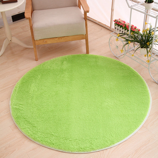 Multicolor Solid Color Rug Polypropylene Comfort Area Carpet Anti-Slip Backing Washable Easy Care Rug for Bedroom Fruit Green Clearhalo 'Area Rug' 'Casual' 'Rugs' Rug' 2238811