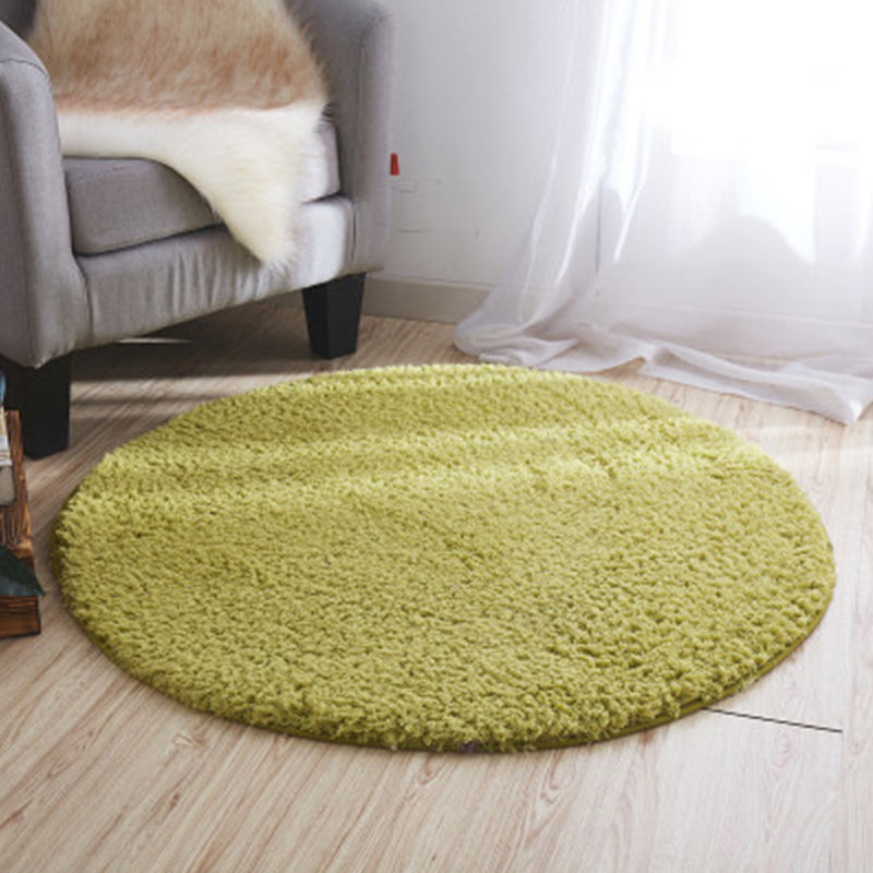 Casual Bedroom Rug Multi Colored Plain Area Carpet Synthetics Pet Friendly Anti-Slip Backing Easy Care Rug Green Clearhalo 'Area Rug' 'Casual' 'Rugs' Rug' 2238861