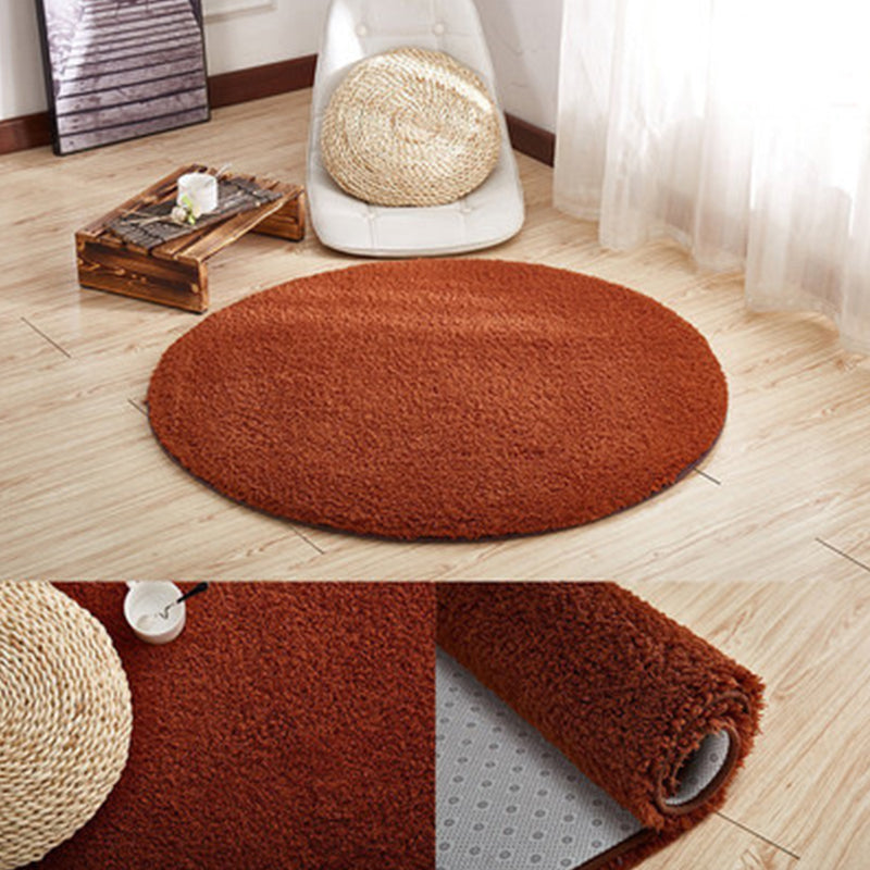 Casual Bedroom Rug Multi Colored Plain Area Carpet Synthetics Pet Friendly Anti-Slip Backing Easy Care Rug Coffee Clearhalo 'Area Rug' 'Casual' 'Rugs' Rug' 2238870