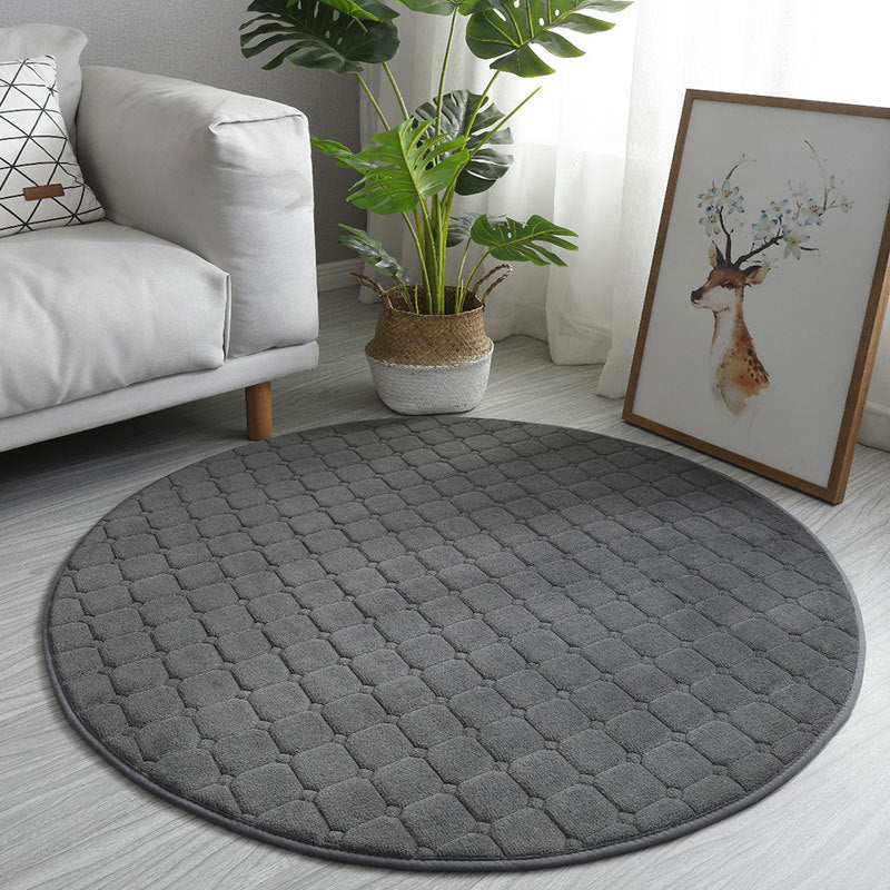 Casual Living Room Rug Multi-Colored Plaid Area Carpet Polypropylene Pet Friendly Washable Area Rug Grey Clearhalo 'Area Rug' 'Casual' 'Rugs' Rug' 2238936