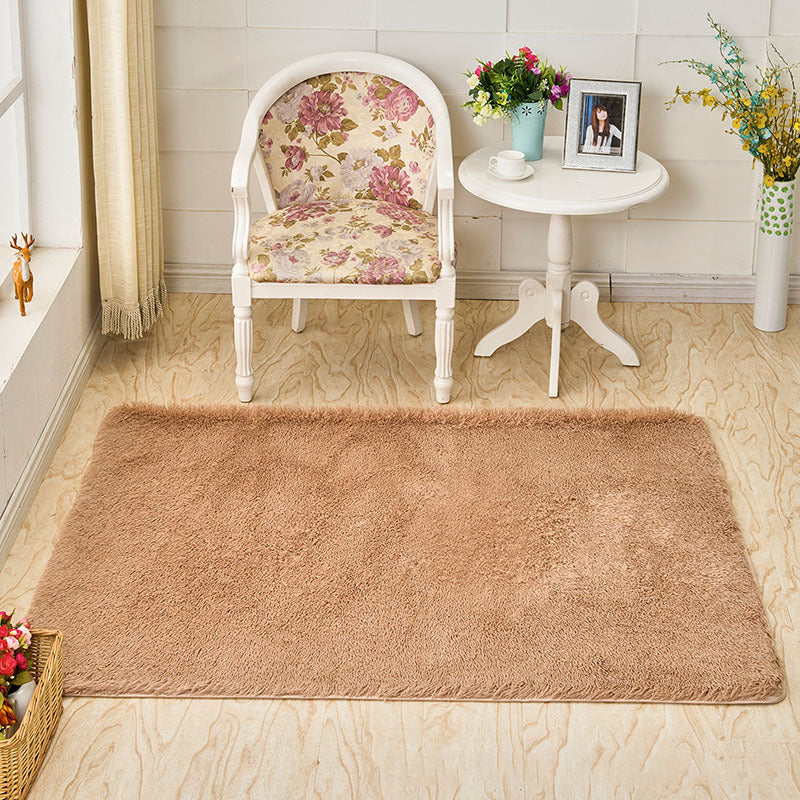 Casual Solid Color Rug Multi-Colored Polypropylene Area Carpet Pet Friendly Easy Care Indoor Rug for Living Room Light Camel Clearhalo 'Area Rug' 'Casual' 'Rugs' Rug' 2239172