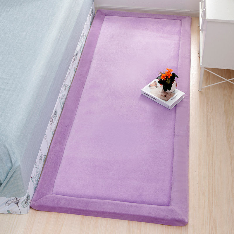 Minimalist Home Decor Rug Multi-Colored Solid Carpet Anti-Slip Stain-Resistant Easy Care Indoor Rug Purple Clearhalo 'Area Rug' 'Casual' 'Rugs' Rug' 2239270