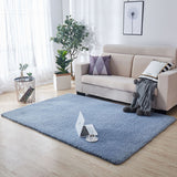 Multi-Colored Plain Rug Synthetics Minimalist Carpet Pet Friendly Anti-Slip Backing Indoor Rug for Living Room Silver Gray Clearhalo 'Area Rug' 'Casual' 'Rugs' Rug' 2239358