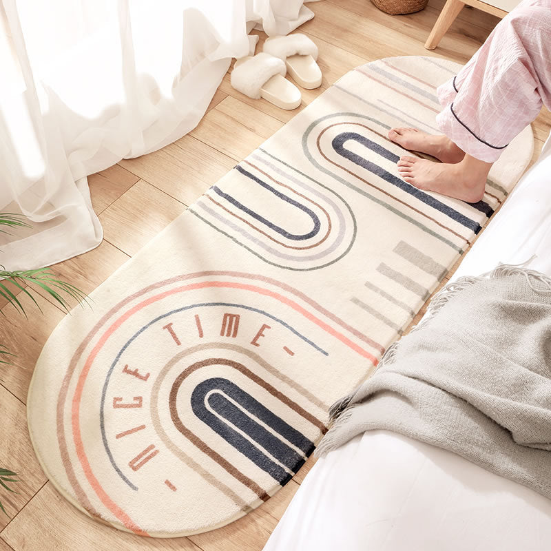 Relaxing Geo Print Rug Multi Colored Synthetics Area Rug Anti-Slip Machine Washable Carpet for Bedroom Clearhalo 'Area Rug' 'Modern' 'Rugs' Rug' 2241717