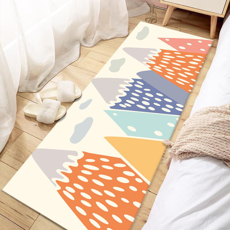 Casual Lovely Rug Multi Color Animal Print Indoor Rug Synthetics Non-Slip Backing Washable Carpet for Bedroom Orange Clearhalo 'Area Rug' 'Rug' 2241905