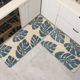 Green Bedroom Rug Modern Leaf Printed Indoor Rug Polypropylene Pet Friendly Stain-Resistant Carpet Clearhalo 'Area Rug' 'Modern' 'Rugs' Rug' 2241922