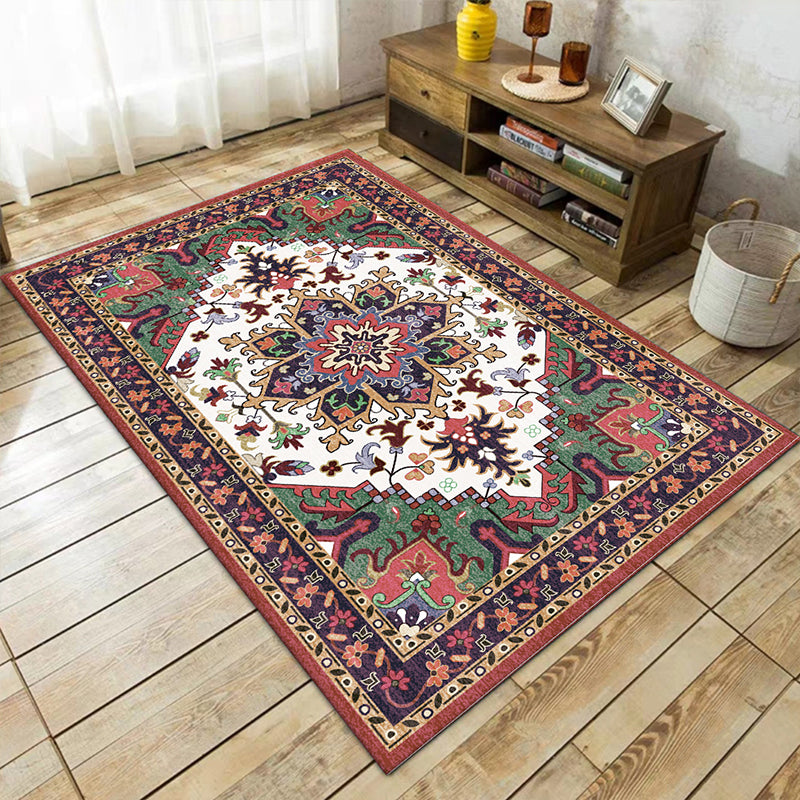 Boho-Chic Parlor Rug Multi Color Geometric Print Carpet Polypropylene Machine Washable Non-Slip Backing Rug Clearhalo 'Area Rug' 'Moroccan' 'Rugs' Rug' 2244600