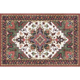Boho-Chic Parlor Rug Multi Color Geometric Print Carpet Polypropylene Machine Washable Non-Slip Backing Rug Red Brown Clearhalo 'Area Rug' 'Moroccan' 'Rugs' Rug' 2244601