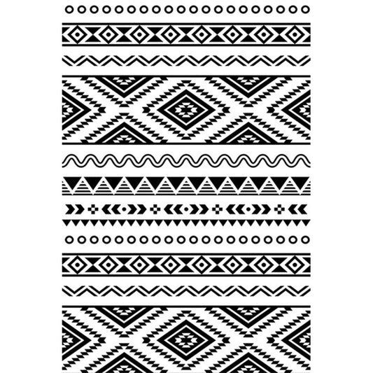 Boho-Chic Parlor Rug Multi Color Geometric Print Carpet Polypropylene Machine Washable Non-Slip Backing Rug Black-White Clearhalo 'Area Rug' 'Moroccan' 'Rugs' Rug' 2244608